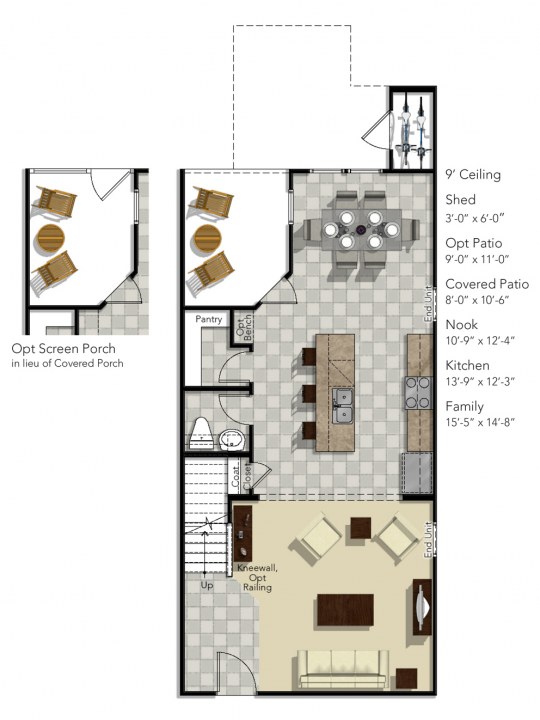 Carrington II Floor Plan at Wescott | HHHunt Homes